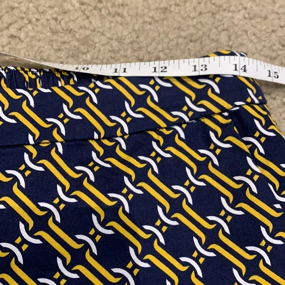 Boden Danby Pull-on chain print ankle stretch pants size 4P - Picture 13 of 15